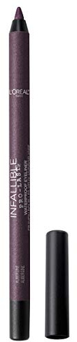 L'Oreal Paris Makeup Infallible Pro-Last Pencil Eyeliner, Waterproof and Smudge-Resistant, Glides on Easily to Create any Look, Aubergine, 0.042 oz.