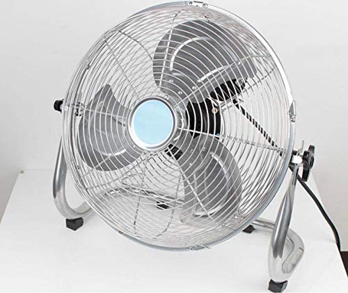 XGHW High velocity floor fan,Industrial electric fan,Gym/kitchen/Household/factory/Commercial,Chrome Metal,12inch/Adjustable Fan Head air circulator cooling cold/4 Speed