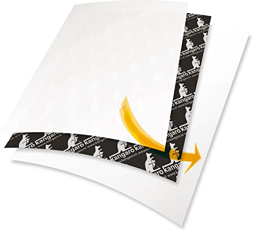 Kangaro Lot de 100 feuilles de papier carbone Noir Format A4 21 x 31 cm