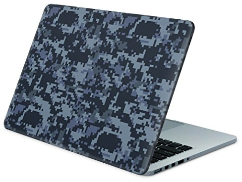 Skins4u Folie Sticker Skin Vinyl Aufkleber mit Camouflage Camo Muster für bis 17.3 Zoll 42x30cm Laptop Skin Decal Cover Digital Navy-Camo