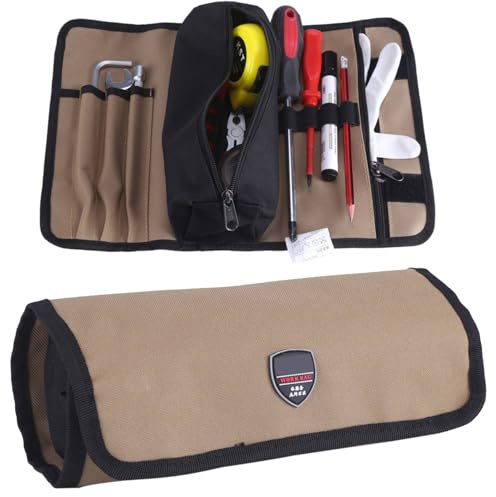 Tissting Tragbare Werkzeugtasche, Faltbare Rollende Werkzeugtasche aus Oxford-Gewebe mit Grosser Kapazität, Organisiertes Design für Handwerker und Elektriker, Outdoor-Projekte, Vielseitig und Robust