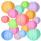 20 pcs Paper Lanterns, Colorful Chinese Round Lantern Hanging Decorations Sizes 4 6 8 10 Hanging Decorative Lamp Shades for Party, Garden,Celebrations,Weddings (Assortment of Colours and Sizes)