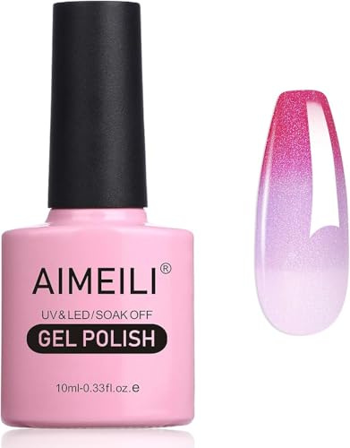 AIMEILI UV Nagellack Thermo - Temperatur Farbwechsel Soak Off Gel Chameleon Changing Color Gel Nail Polish 10ml - 002