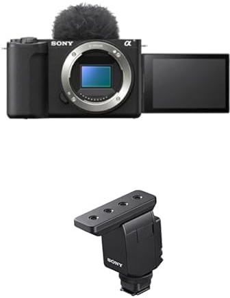 Sony Alpha ZV-E10 II | Spiegellose APS-C-Videokamera mit Wechselobjektiv (4K60p Video, 4:2:2 10-Bit Aufnahmen, 26 MP, Autofokus mit Augenerkennung) Bundle inkl. ECMB10