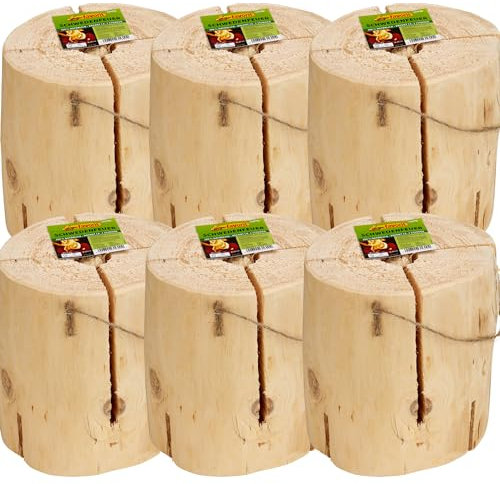 Schwedenfeuer 21 cm x 23 cm Brenndauer 120 min Holz Kamin Feuerschale (6)