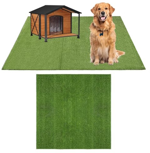 GLOBREEN Artificial Grass for Dogs Potty, 3FT X 3FT Pets Fake Grass Turf for Patio Balcony Backyard, Waterproof Easy to Cut
