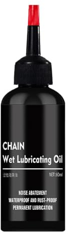 Olio per catene, lubrificante per catene | Lubrificante per catene a lunga durata da 60 ml, olio per catene impermeabile pulisce, lubrifica e protegge dall'usura. Lubrificazione corone per bici
