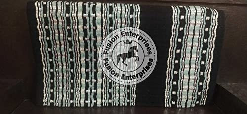 EQUIEMPRESS Sattelunterlage Western Show/Westernsatteldecke aus Neuseelandwolle, Top Wool Pad Sensor Flex (Anpassung möglich) A-898 (32 x 32)
