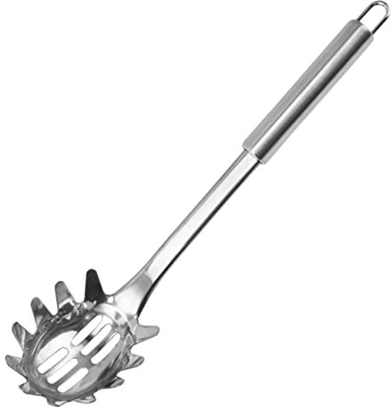 HEALEEP Cucchiaio Per Spaghetti Inossidabile Utensile Cucina Multifunzionale Per Noodles Uova e Dumpling Design Facile Da Pulire e Resistente All Usura Per Casa e Ristorante