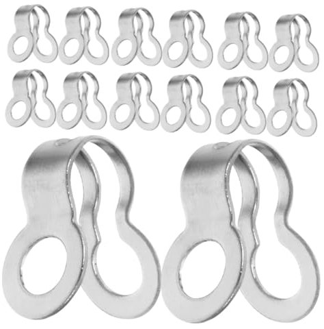2.4mm Ball Chain Connector Clasp Double Ring Stainless Steel 80Pcs