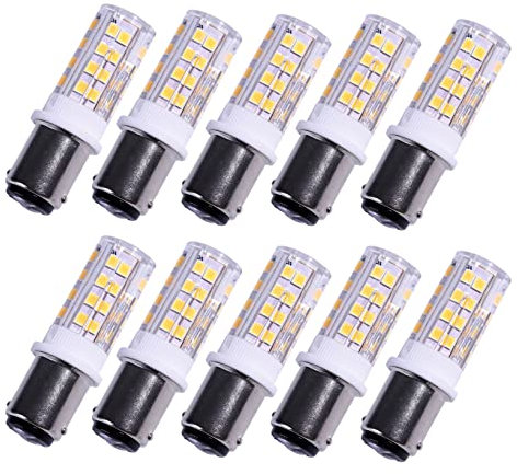 ShuoHui B15 B15D 4W=40W LED Glühbirne Licht 2835 SMD 220-240V 360LM WarmWeiß 3500K for Sewing Machine, Cooker Hood, Chandelier (2)