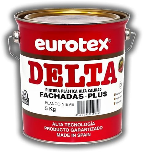 EUROTEX Pintura exterior Delta Fachadas Plus color Café con Leche, Formato - 5 kg.
