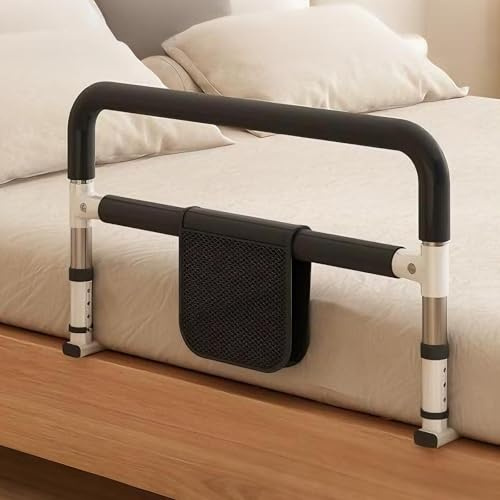 HJNFL Aufstehhilfe Bett, Bettgitter für Erwachsene, Einstiegshilfe für das Bett, höhenverstellbare Haltegriffe für ältere Menschen, mit einfacher Installation.