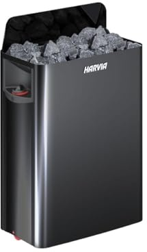 The Wall Harvia Sauna Heater 8kW - SW80 Black