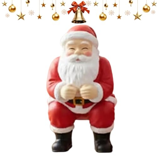 Weihnachtsmann-Zahnpasta-Aufsatz – lustiges Feiertags-Badezimmer-Gadget mit Tubenquetscher-Design | Kompaktes Zubehör für Erwachsene, Badezimmer, Wohnheim, Fitnessstudio, Reisen, Camping, Urlaub