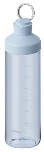 SANTECO Taza de viaje para café de 510 ml, termo de acero inoxidable, termo para bebidas calientes, termo a prueba de fugas, botella de vino (Azul Nube, 850, Mililitros)