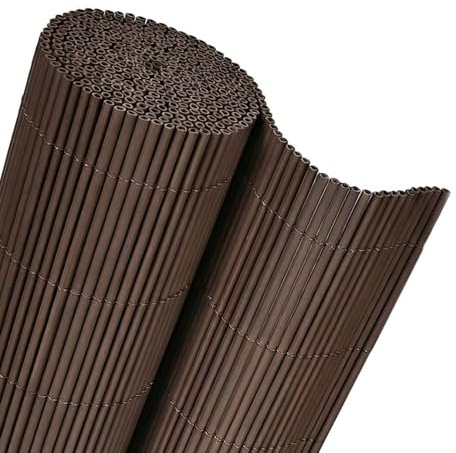 Mazovia Brise-Vue Balcon 100x300cm Marron Uni Résistant aux Intempéries PVC | Brise-Vue pour Terrasse Pose Facile Résistant aux UV Résistant à L'eau Facile D'entretien Robuste Jardin Moderne Minimaliste