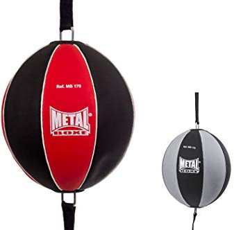 METAL BOXE Ballon Double Elastic Ballon Double Elastique Noir/Rouge Unique