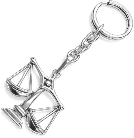 STERLL Herren Schlüssel-Anhänger Sternzeichen echt Silber 925 oxidiert Öko-Verpackung Partner Geschenke
