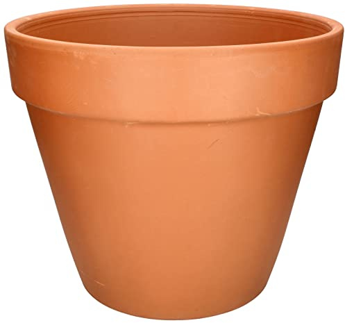 KOTARBAU® Pot de fleurs en terre cuite - Diamètre : 43 cm - Avec bord - Pour l'intérieur et les jardins