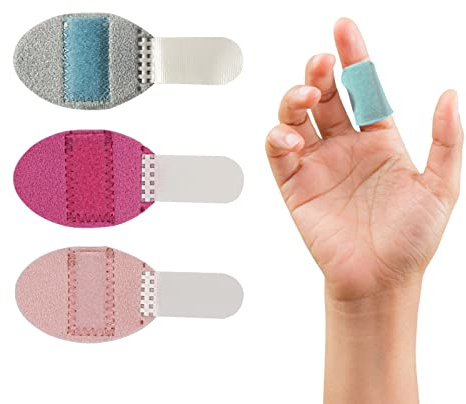 Lvjkes 3 stycken fingerskenor, fingerskydd vid skador, fingerbandage, fingerstabilisator med justerbar fingerskarvskena för brutna fingrar artros smärtlindring (tre färger)