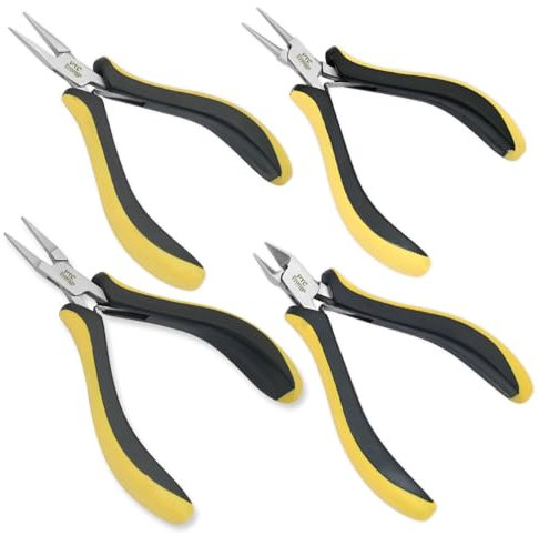 Kit de herramientas para hacer joyas, línea delgada, nariz fina, nariz plana, alicates de punta redonda, ideas de regalo, hobby y herramientas de arte creativo, juego de alicates PTL®