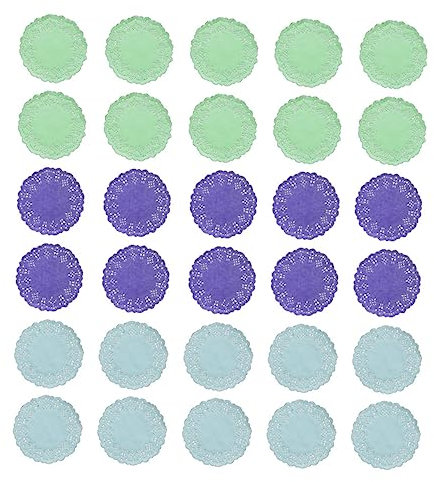 BESTonZON 300pezzi Lace Paper Doilies Round Oil-absorbing Cake Pad and for Parties Birthdays and Weddings