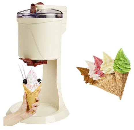 Yogurt Mr Whippy MáQuina para Hacer Helados, MáQuina para Hacer Helados Suaves, Cocina Casera De Bricolaje, Mini MáQuina AutomáTica para Hacer Helados De Fruta Suave para Cocina DIY RáPida