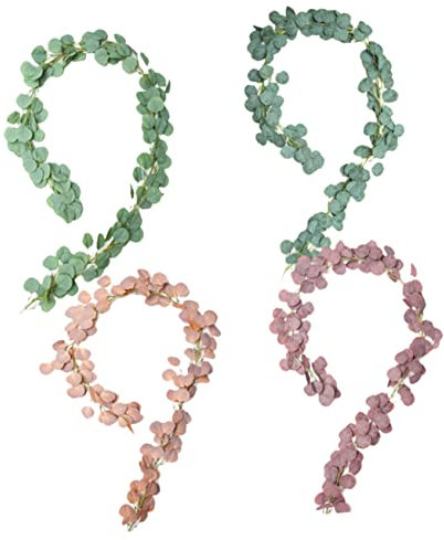 Zerodeko 1Stk Grüner Blattkranz Mittelstück Kranz frühling haustür dekor Weihnachtsdekorationen Weihnachtsgirlande Kranz aus künstlichen grünen Blättern grüne Pflanzengirlande Foto Anlage