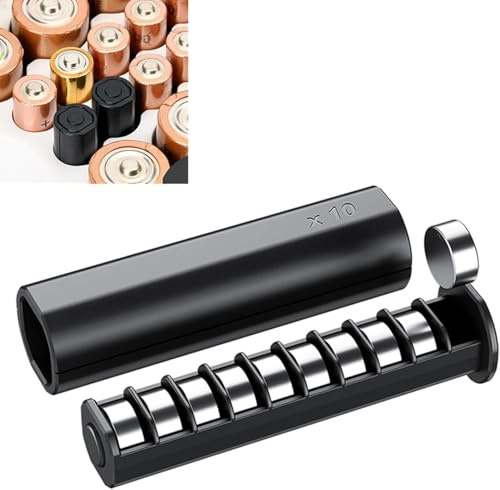 LR41-Batteriehalter, AA-Batteriegröße, Münzzellen-Batterie-Organizer, für 20 x LR41/AG3/SR41/192/384/RW87/SR41W/GP192 Batterien, LR41-Knopfzellen-Batterie-Aufbewahrung, passt in den AA-Batterieschacht