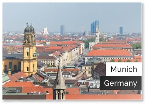 München City Panorama Kühlschrankmagnet