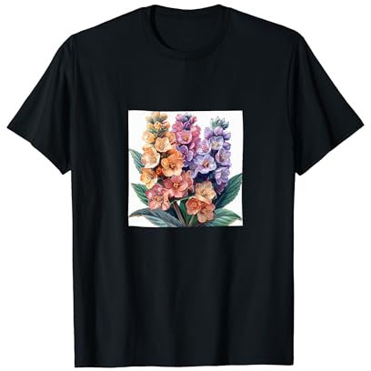 Bergenia Bouquet Floral Pastel Colors Graphic T-Shirt