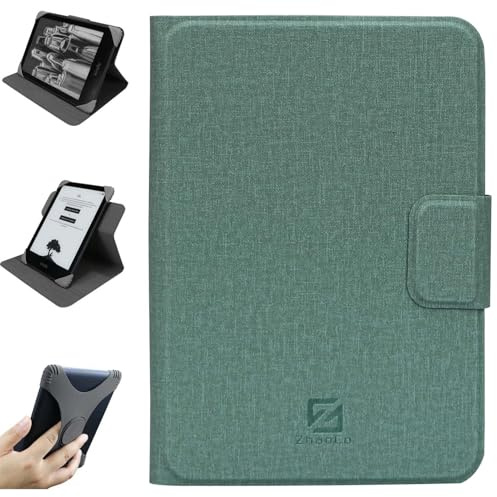 Funda Universal Desmontable para 6'' New Kindle 2024/2022, Kobo Nia/Clara 2E / Clara HD, Ligero Cubierta de protección Múltiples ángulos de visión - Azul Claro