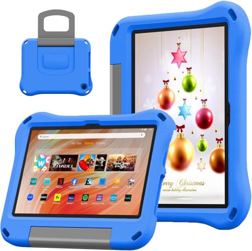 DJ&RPPQ Custodia protettiva per tablet da 10 pollici (13/11 generazione, versione 2023/2021), leggera, antiurto, con supporto, per 10 tablet (non compatibile con iPad Samsung da 10 pollici), blu
