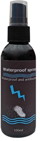 Spray protector de zapatos - Spray impermeable de 100 ml para botas y tenis, antimanchas, cuidado de, ideal para senderismo, caza y actividades al aire libre, negro, consulta la descripción