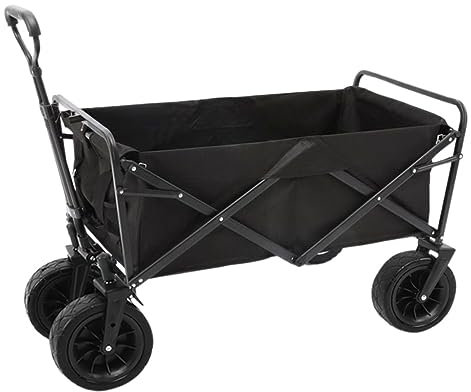 Outdoor Faltbarer Mehrzweckwagen mit Rollwagen Gartentransport-Bollerwagen für einfachen Transport und Lagerung