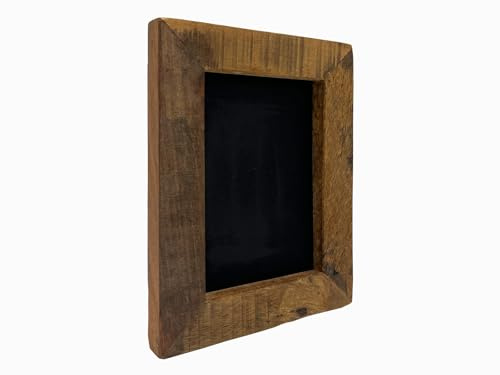 Woodkings Bilderrahmen Sumatra |16x21 für Bildgröße 10x15 cm | Altholz Wandeko | Wohnzimmer Schlafzimmer Flur | rustikale Unikat