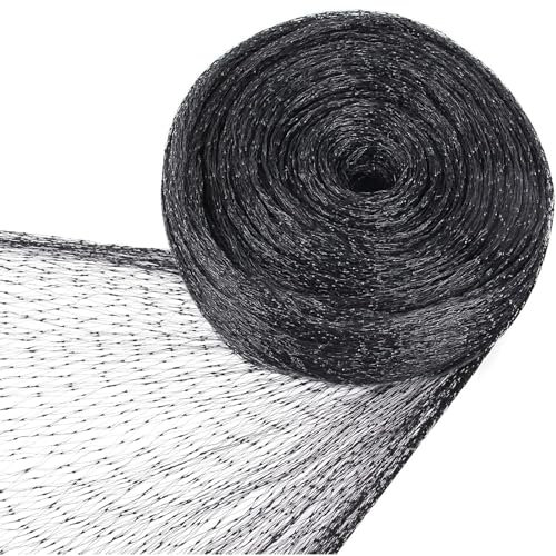 Rete Anti Uccelli, 10 x 2 m Rete Antiuccelli Nero, Reti Protettive da Giardino, Rete Anti Piccioni per Balconi, per Proteggere Frutta e Verdura, Alberi da Frutto, Giardini Dall'invasione di Uccelli