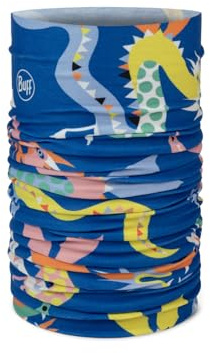 Buff Original EcoStretch barn flickor halsduk, tubformig, multifunktionell, nacke och huvud, löpning, promenader, vandring, hållbar, lätt, en storlek, blå