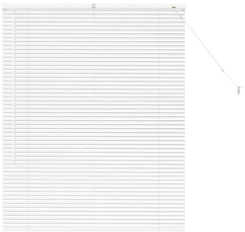 vidaXL Tenda per Finestra con Tende Altro Bianco 100 x 130 cm Alluminio