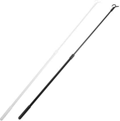 LIFKOME 2 Piezas Varilla Ajustable para Cortinas de Barra Retráctil para Persianas y Visillos Diseño Manual Fácil de Usar Resistente y Compatible con Ventanas Estándar de Unidades Blanco