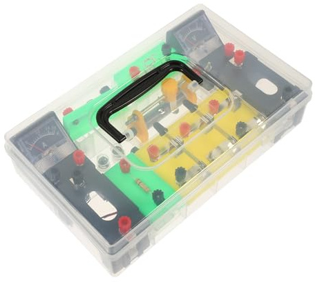 Hemobllo Equipo De Experimentación Eléctrica para Estudiantes, Tamaño Compacto, Portátil, Kit Didáctico De Electricidad, Herramienta Educativa para Aprendizaje Físico Laboratorio Escolar