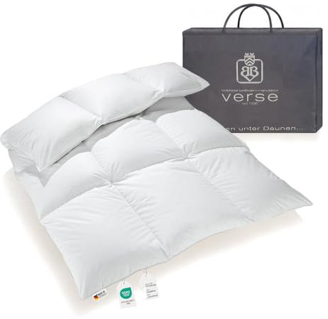 Extra warme 100% Winter Daunendecke Holsteiner Daunen 135x200 1380g | Extra warm, 1380g Füllgewicht