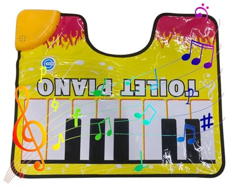 Generico Novedad Alfombrilla Para c - Aproximadamente 48 Cmx18.9 Pulgadas | Tapete de Piano Wç | Alfombras Wć Púter Niños, Niñas, Niños Para WC, Baño, Dormitorio, Apartamento