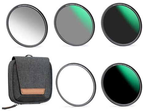 Camera Filter， Magnetic GND8 ND8 ND64 ND1000 Lenses Filter Kit Adapter Ring 5 In 1 Nano X Series 49mm 55mm 58mm 67mm 72mm 77mm 82mm ，parts(52mm)