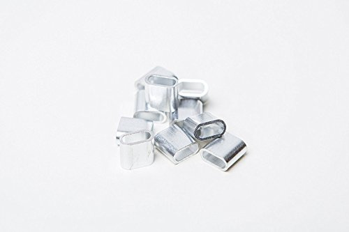 100x Aluminiumplombe Aluplombe silber Festival Festivalbändchen Ersatz Alu Öse Plombe - 100 Stück
