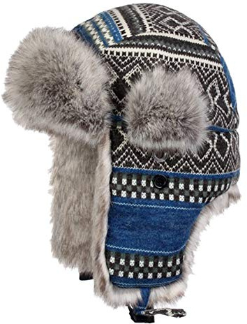 Insun Unisex Fliegermütze Warme Trappermütze Wintermütze Fellmütze Erwachsenen Winter Mütze für Herren und Damen