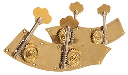 Tenlacum Set von 2 Metall Double Bass Tuning Pegs Tuner für 4/4 3/4 1/4 1/8 1/10 1/16 Double Bass Ersatz (4/4-3/4)