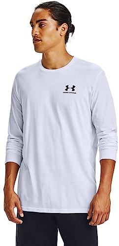 Under Armour UA Sportstyle Left Chest LS White/Black