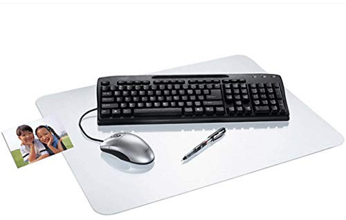 Upgrade Durchsichtige Schreibtischunterlage 30x60cm,Schreibunterlage für hohen Schreibkomfort, Klar Laptop Tischunterlage, wasserdichte Schreibunterlage für Büro- oder Heimbereich,2,0 mm